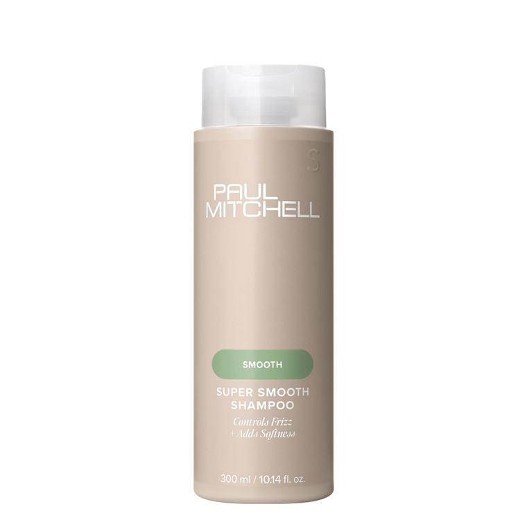 Paul Mitchell Super Smooth Shampoo, Controls Frizz, Adds Softness, For Frizzy Hair, 10.14 fl oz