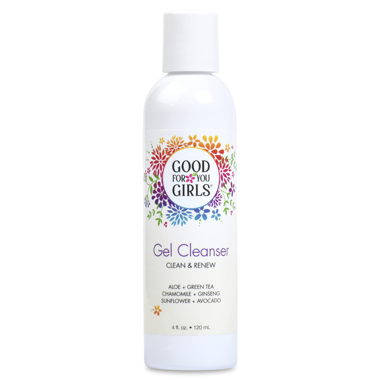 Good For You Girls Gel Facial Cleanser, Natural Aloe, Chamomile, Green Tea, Ginseng, Vitamin E, pH Balanced, Vegan, Gluten-Free, Kids, Pre teens & Te