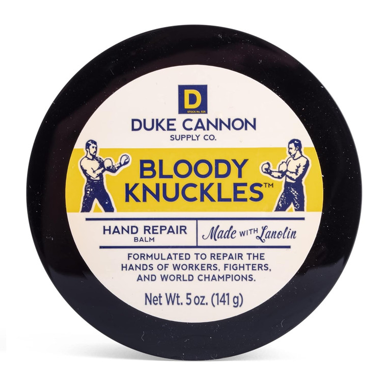 Duke Cannon Bloody Knuckles Hand Repair Balm - Unscented Moisturizer for Hardworking Hands, Repair and Revitalize Dry, Cracked Skin (5 oz. - 1 Pack)
