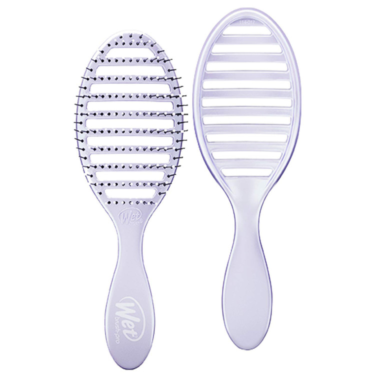 Wet Brush Speed Dry Hair Brush - Purple (Osmosis) - Vented Design and Ultra Soft HeatFlex Bristles Are Blow Dry Safe With Ergonomic Handle Manages Ta