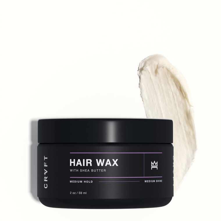 CRVFT Hair Wax 2oz | Defining Styler for Medium to Long Hair | Medium Hold & Shine | Frizz Control & Flyaway Catch | Reworkable | Paraben & Sulfate F