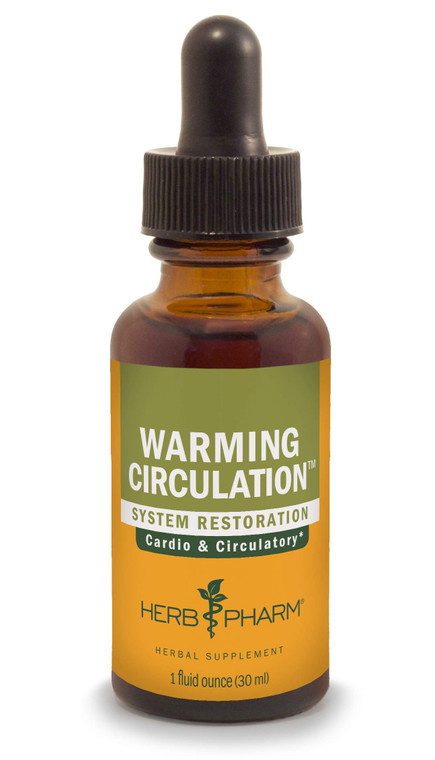 Herb Pharm Warming Circulation Liquid Herbal Formula for Cardiovascular and Circulatory Support - 1 Ounce (FGINGER01)