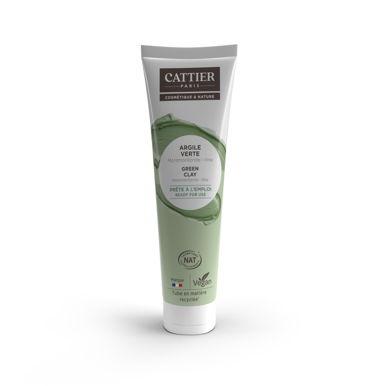 Cattier Green Clay Mask Ready for Use with All Natural Ingredients 400 Gr