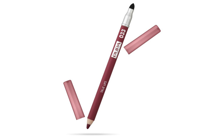 Pupa Milano True Lips Blendable Lip Liner - Dual-Ended Matte Lining Color and Brush - Light and Creamy, Hydrating, High Pigment, Smudge Proof Formula