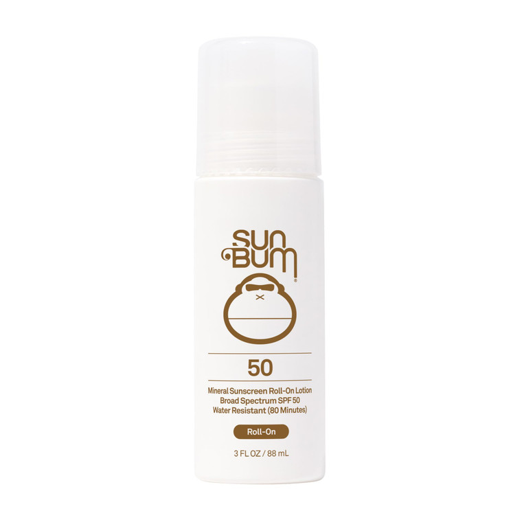 Sun Bum Mineral SPF 50 Roll-On Sunscreen Body Lotion - Broad Spectrum Moisturizing Sunscreen with Vitamin E - Hawaii 104 Act Compliant (Made without
