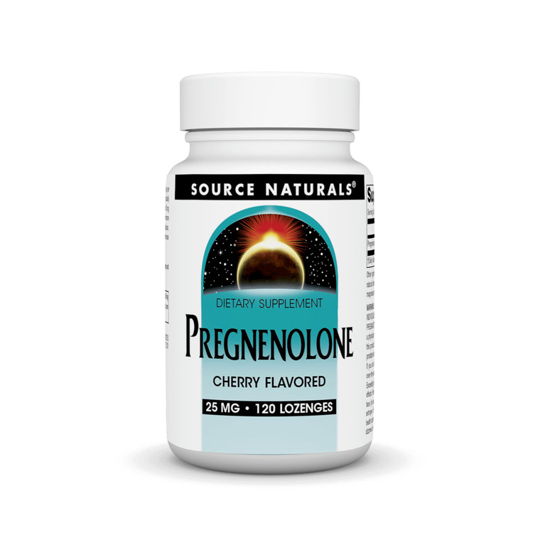 Source Naturals Pregnenolone 25mg - 120 Cherry Lozenges