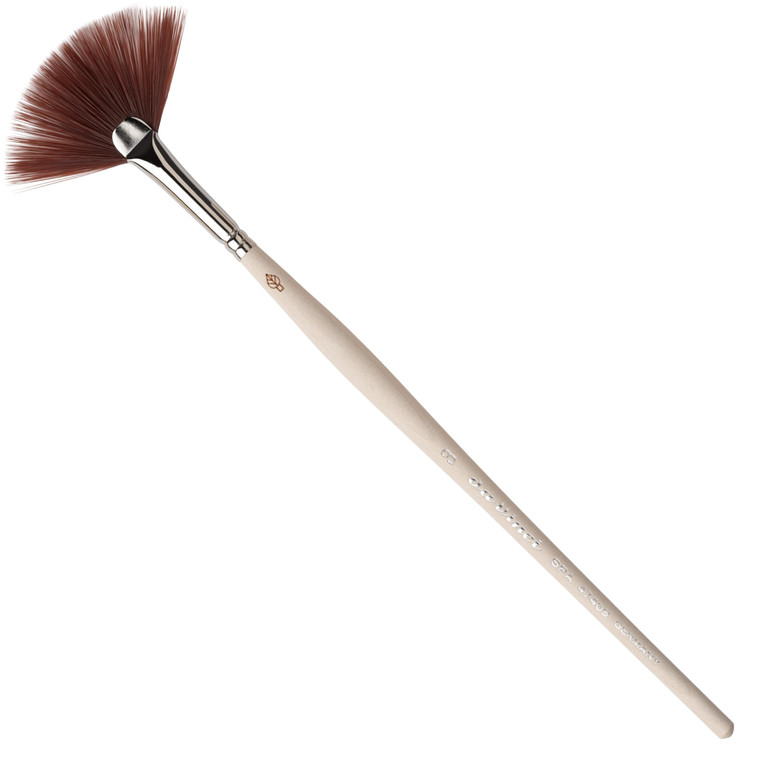 da Vinci Cosmetics Series 47439 Mask Brush, Fan Natural Bristle, Size 3, 0.71 Ounce