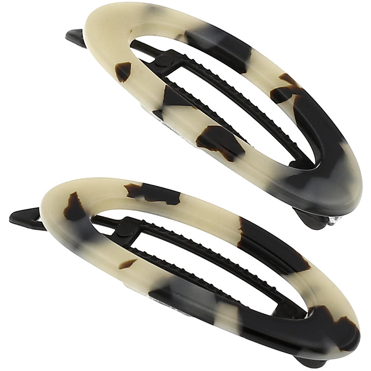 Camila Paris CP1992/2 French Hair Barrette Clip for Women, Handmade, Side Slide-in Metal-Free Closure, Strong Hold Grip Hair Clips for Girls, No Slip