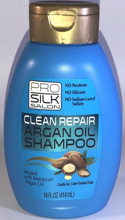 Clean Repair Argan Oil Shampoo infused with Moroccan Argan Oil Prosilk
