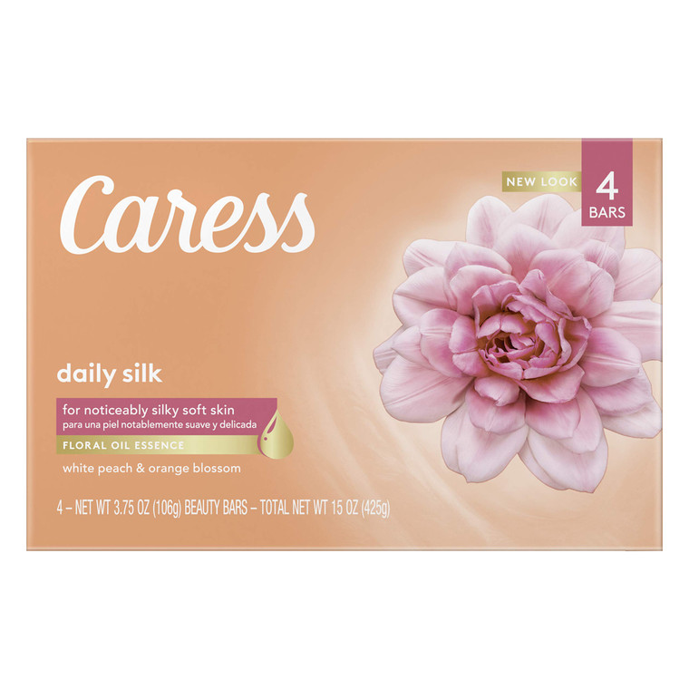 Caress Daily Silk Beauty Soap Bar - (6 X 4 Ounce)