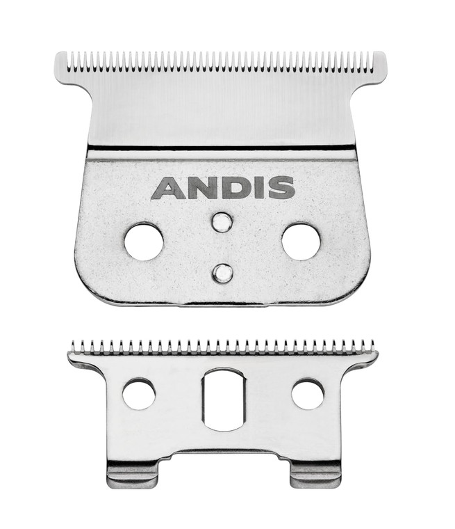 Andis 04850 GTX T-Outliner Stainless Steel Deep Tooth Replacement Blade for Trimmer, Carbon Steel Comfort Edge Blade - Zero Gapped - Polished (Pack o
