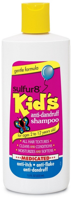 Sulfur8 Kids Medicated Anti Dandruff Shampoo, 7.5 oz (Pack of 2)