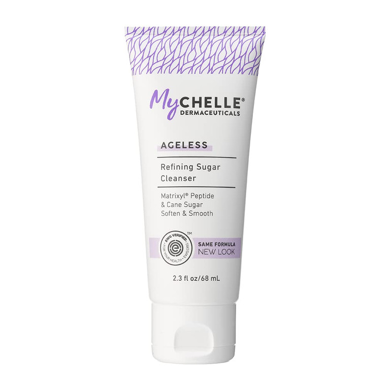 MyCHELLE Dermaceuticals Refining Sugar Cleanser, 2.3 Fl Oz - Skin & Facial Cleanser with Matrixyl Peptide & Cane Sugar to Soften, Smooth & Help to Re