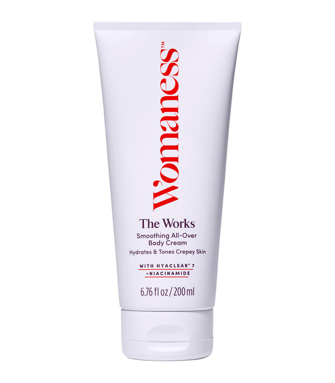 Womaness The Works All-Over Toning Body Cream, Firming Body Lotion for Women, Hydrating Body Lotion for Dry Skin with Niacinamide & Hyaluronic Acid,