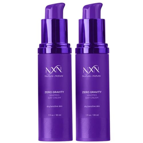NxN Zero Gravity Whipped Day Cream Face Moisturizer, Natural Anti Aging Formula for Dry or Sensitive Skin, Men and Women, 2FL Oz