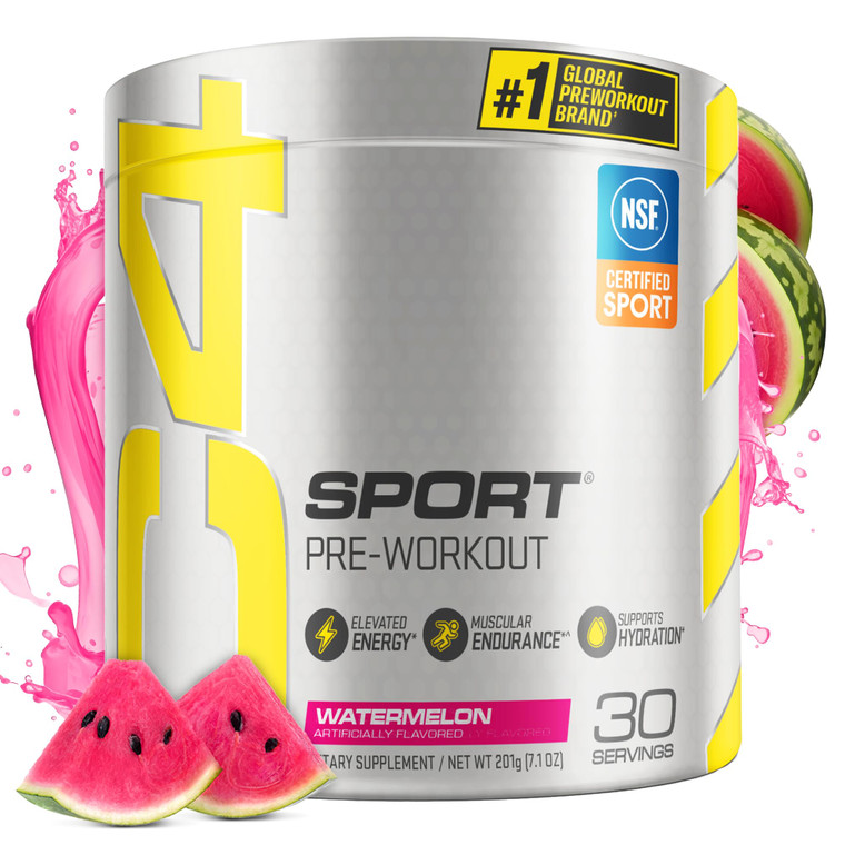 Cellucor C4 Sport Pre Workout Powder Watermelon - NSF Certified for Sport + Preworkout Energy Supplement for Men & Women - 135mg Caffeine + Creatine