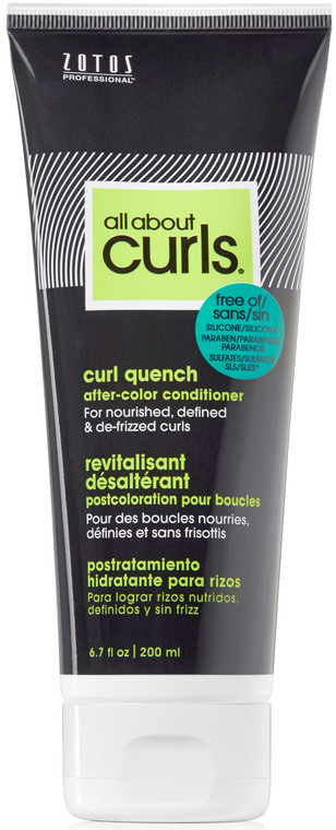 All About Curls Curl Quench After-Color Conditioner | Protect Color | Moisturize & Nourish | All Curly Hair Types | Vegan & Cruelty Free | Sulfate Fr