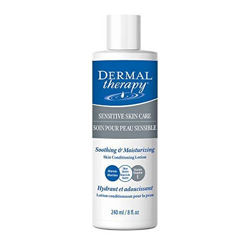 Dermal Therapy Sensitive Skin Lotion - Calming, Non-Irritating Lotion with 15% Allantoin, 10% Shea Butter, Vitamin E - Soothing Relief for Dry, Itchy