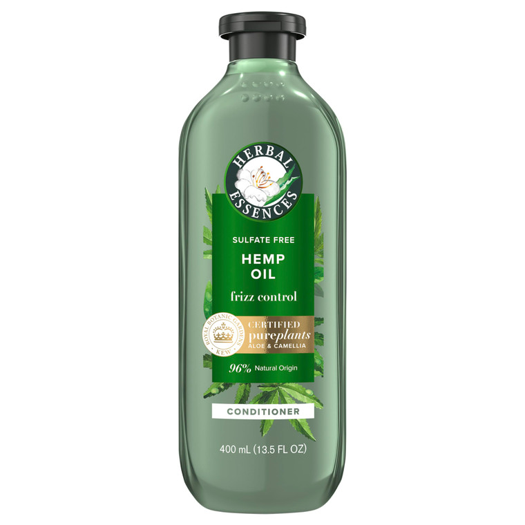 Herbal Essences bio:renew Hemp + Potent Aloe Conditioner for Frizz, 13.5 Fl Oz