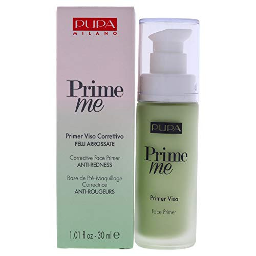 PUPA Milano Prime Me Corrective Anti-Redness Face Primer - Evens Out The Skin Tone And Gives It A Neutral Undertone - For Makeup That Lasts Longer -