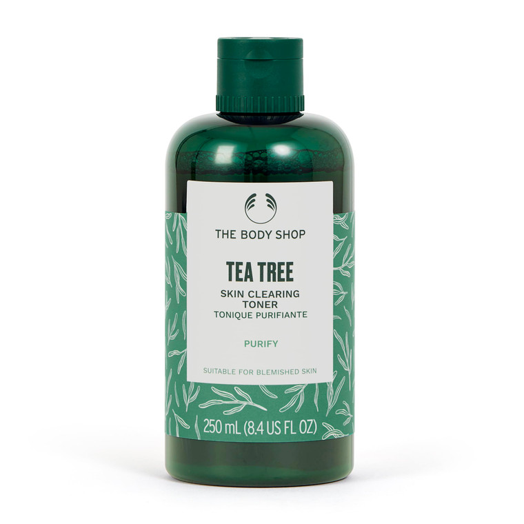 The Body Shop Tea Tree Skin Clearing Mattifying Toner  Purifying Vegan Facial Toner for Oily, Blemished Skin  8.4 oz