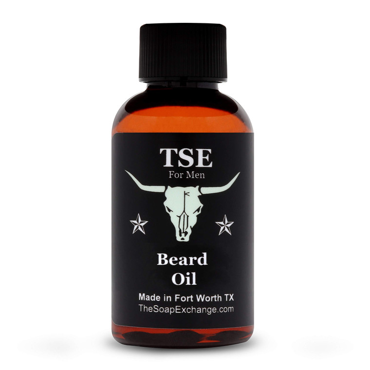 TSE for Men Beard Oil - Black Tux Scent - Hand Crafted 2 fl oz / 60 ml Deep Conditioner, Nourishing Softener, Natural Ingredients, Stop Itching, Made