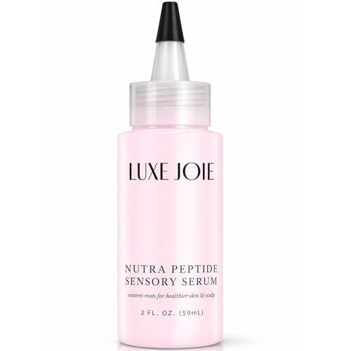 LuxeJoie Nutra Peptide Sensory Scalp Serum  Lightweight Leave-In Scalp Care with Peptides & Botanical Extracts  Refreshing Citrus Scent  2 fl oz