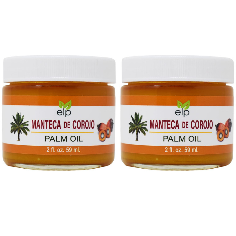 ELP ESSENTIAL Palm Oil Manteca De Corojo 2 Oz Chanty Pack 2