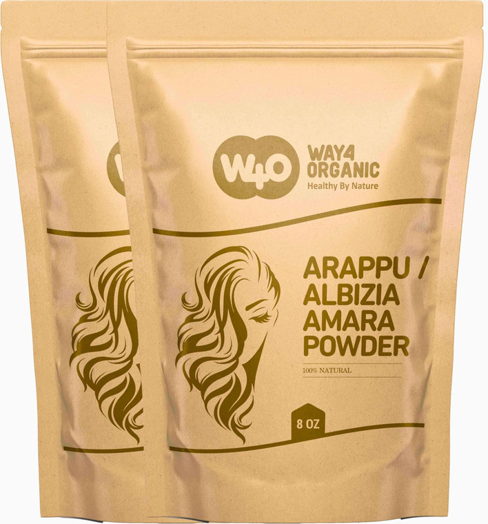 Arappu/Albizia Amara Powder 8 Oz(2 Pack), Natural Shampoo & Conditioner for hair repair, Scalp Care, Haircare, Prevents Dandruff, Damaged Hair Treatm
