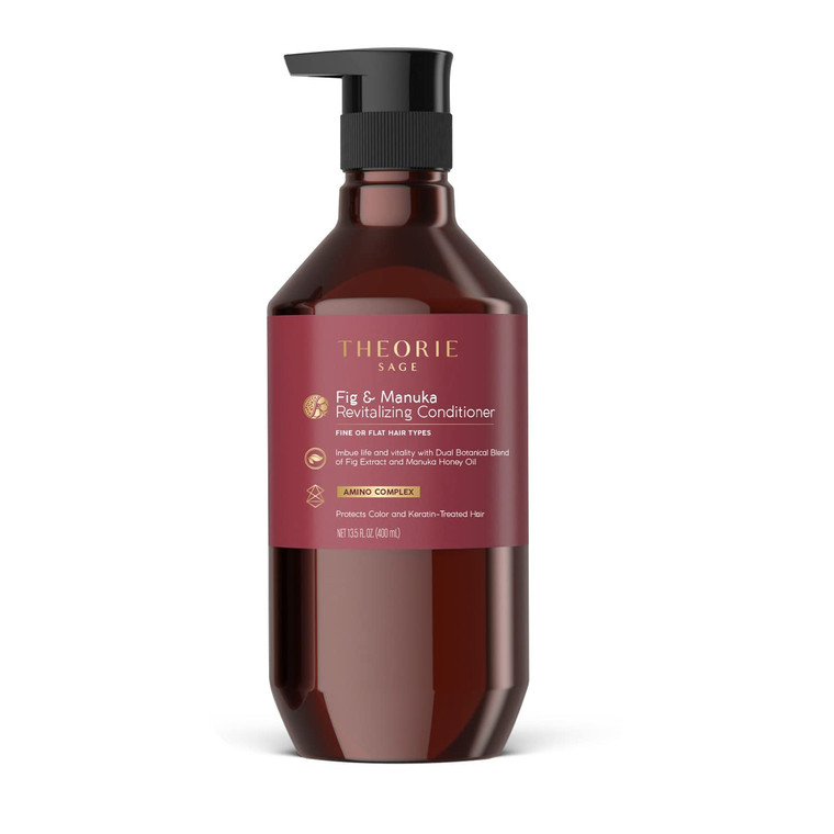 Theorie Fig and Manuka Thickening Conditioner - Amplify & Enliven - Anti Thinning Formula - for Normal to Fine Hair - Protects Color & Keratin Treate