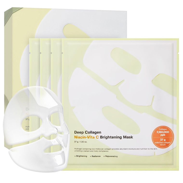 SUNGBOON EDITOR Deep Collagen Niacin-Vita C Overnight Mask | Brightening & Wrinkle Care Mask | 2,160,000PPB Collagen + Niacinamide + Vita C | Korean