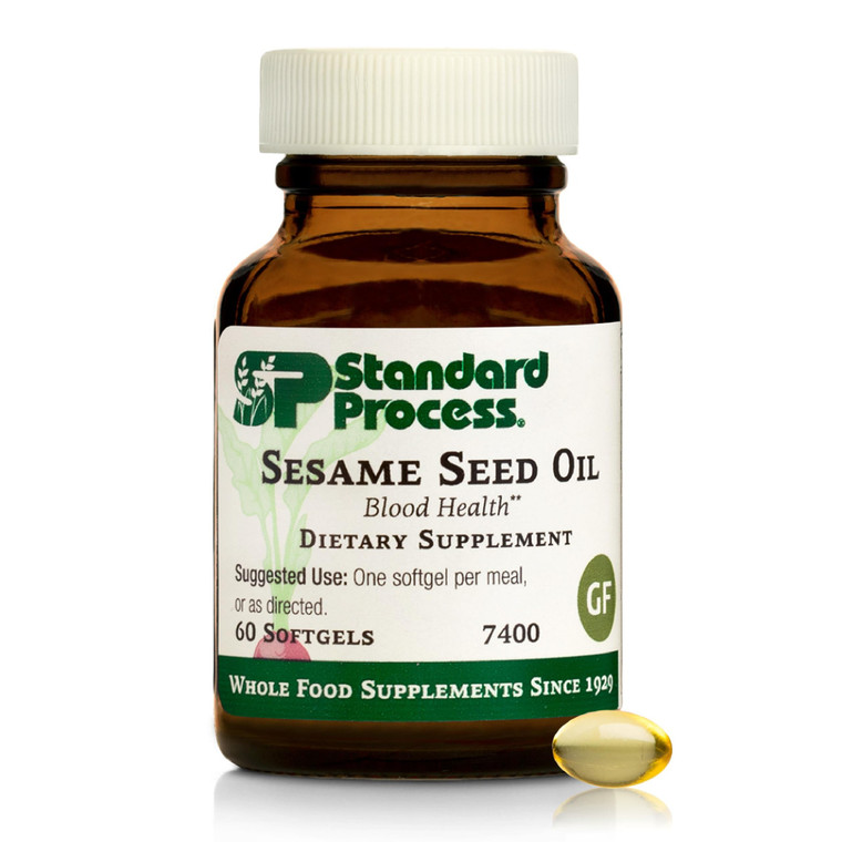 Standard Process Sesame Seed Oil - Blood Health Support Supplement - Formula Aids Healthy Immune System Response & Function - Support Healthy Liver F
