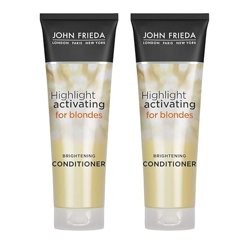 John Frieda Sheer Blonde Highlight Activating Conditioner, Brightening Conditioner for Blonde Hair, Maintains Moisture and Enhances Color with Avocad