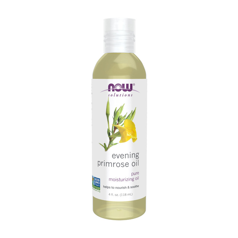 NOW Solutions, Evening Primrose Oil, 100% Pure Moisturizing Oil, with Essential Fatty Acids 4-Ounce