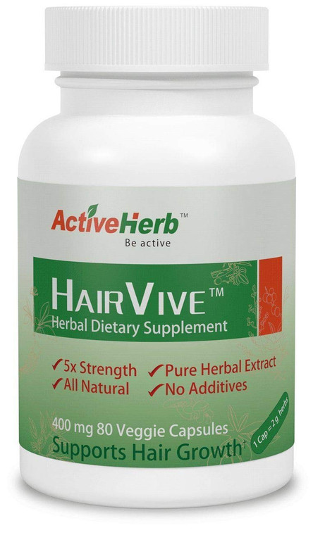 ActiveHerb HairVive Hair Growth Supplement 80 Capsules