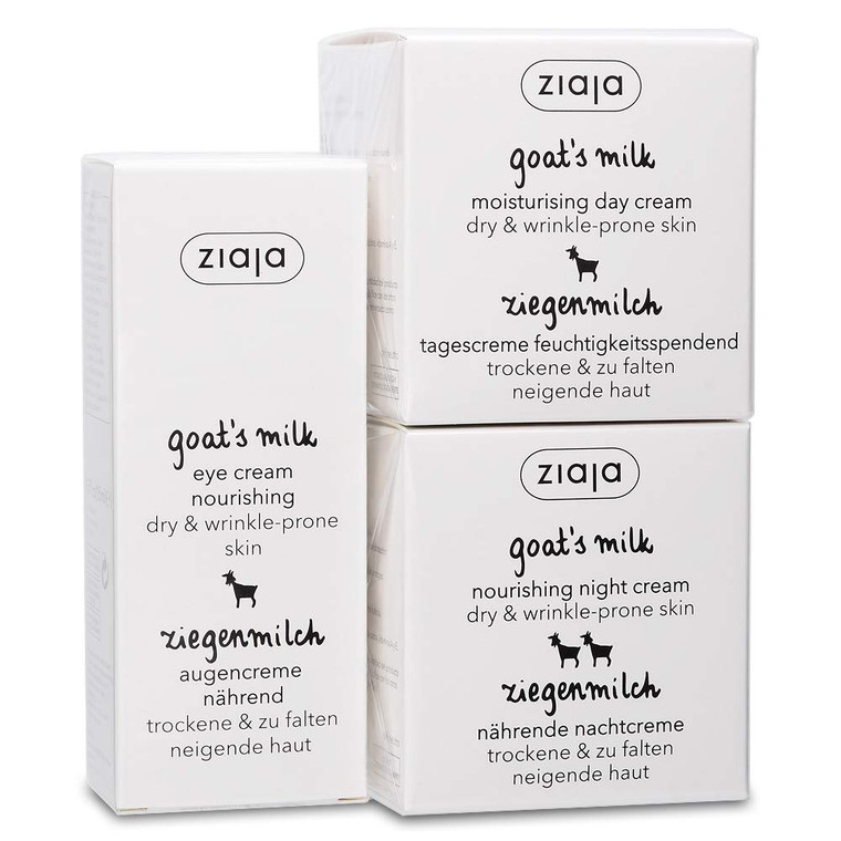 Ziaja Goat's Milk Bundle: Day, Night & Eye Cream