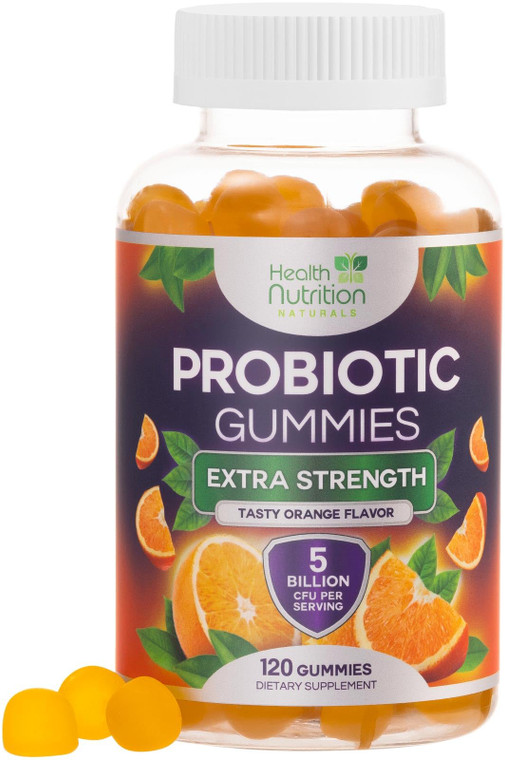 Probiotic Gummies 5 Billion CFU - Advanced Multi-Strain Probiotic Formula, Immune, Digestive, & Gut Health Support Gummy for Women, Men, Kids, Daily