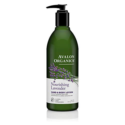 Avalon Organic Botanicals Hand and Body Lotion, Therapeutic, Lavender , 12 oz