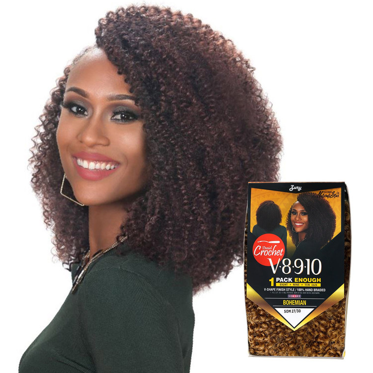 Royal Zury Synthetic Hair Crochet Braids V8.9.10 Bohemian 1Pack Enough (FS1B/30)