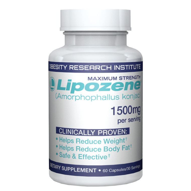 Lipozene Weight-Management Fiber Supplement, 60 Capsules | Non-Stimulant Glucomannan Formula for Healthy Lifestyle Support