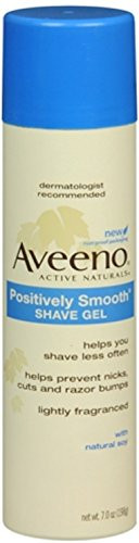 Aveeno Positively Smooth Shave Gel 7 oz (Pack of 2)