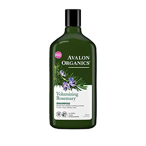 Avalon Organics Shampoo, Volumizing Rosemary, 11 Fluid Ounce (Pack of 2)
