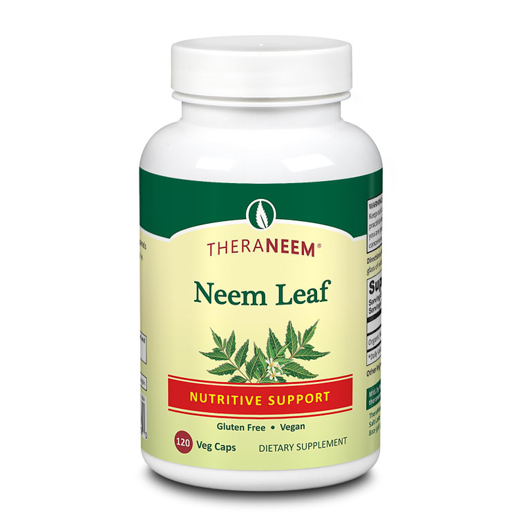 THERANEEM Neem Leaf Capsules - Powerful Nutritive Support with Antioxidants and More - Vegan, Gluten Free, 60 Day Guarantee - 120 Servings, 120 VegCa