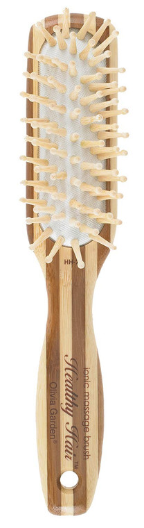 Olivia Garden Healthy Hair Eco-Friendly Bamboo Ionic Massage Hair Brush HH-2 (Paddle Narrow)