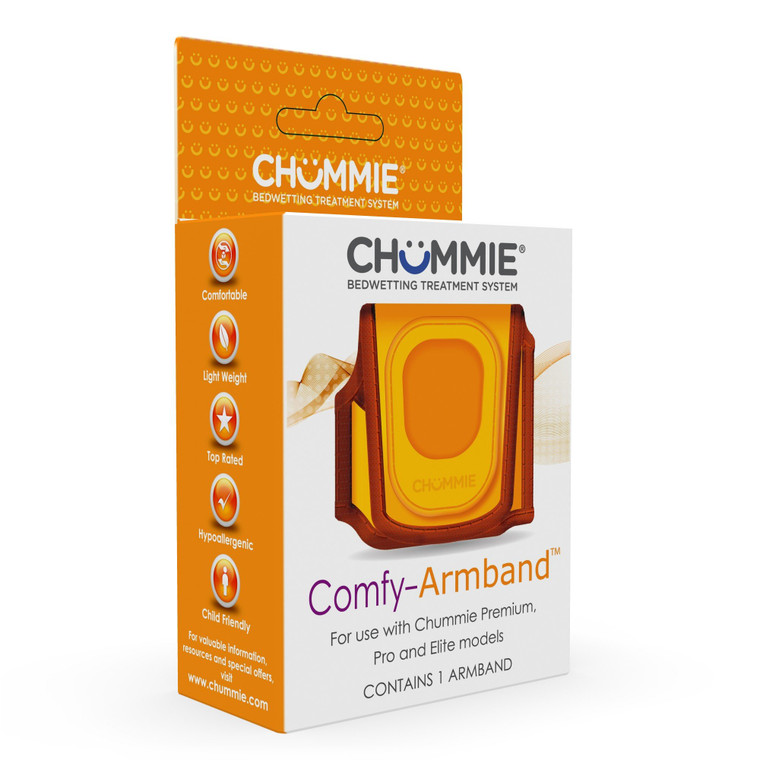 Chummie Comfy Armband for Bedwetting Alarms Patented Design to Increase Comfort and Convenience at Night When Used with Bedwetting Alarms, for Boys a