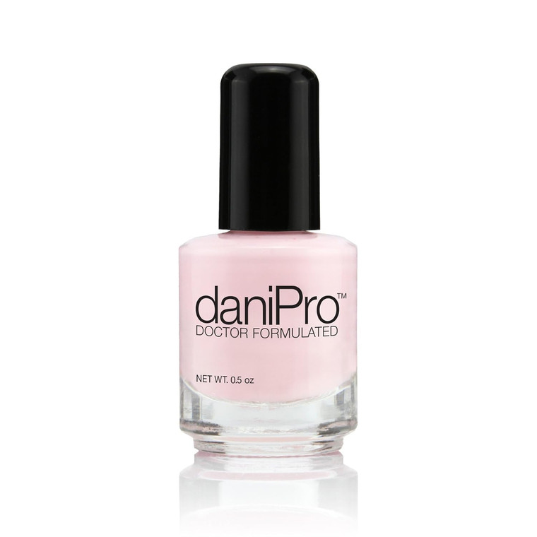 daniPro Doctor Formulated Nail Polish Love is All pink Fingernail Polish & Toenail Polish, 0.5 oz with Undecylenic Acid, Biotin & Vitamins - Vegan Fo