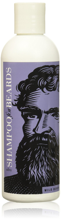 Ultra-Grooming Beard Shampoo & Wash by Beardsley & Company Beard Care Products (Wild Berry, 8 oz)