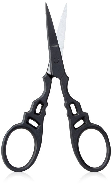 The BrowGal  Professional Eyebrow Grooming Scissors - Hand-made Quality Fine Curved Blade for Eyebrow, Eyelash Extensions - Stainless Steel, Large F