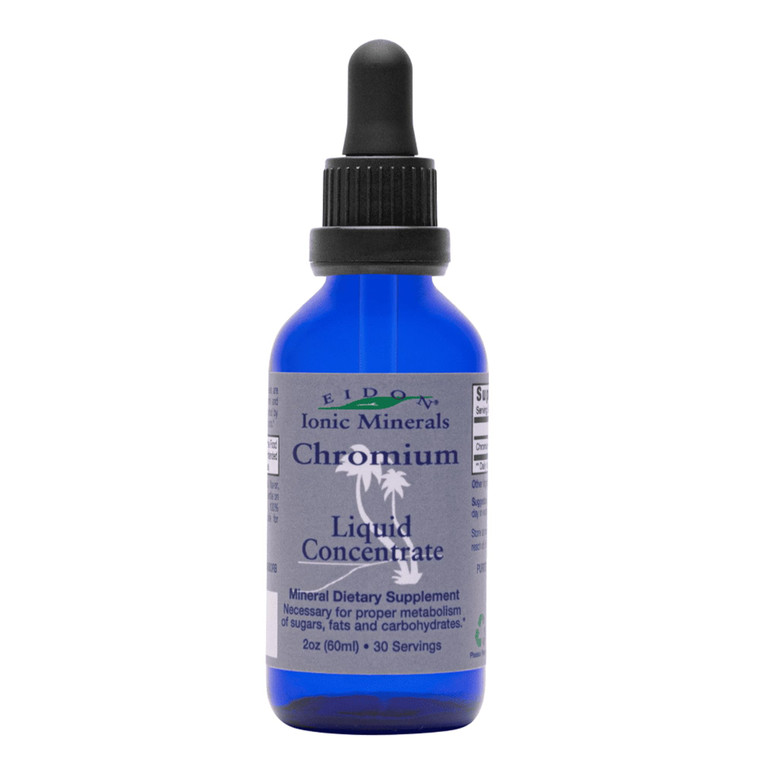 Eidon Ionic Minerals Liquid Chromium Concentrate - Ionic Chromium Supplement Drops, Supports Stable Energy Levels, All-Natural, No Sugar Added, No Pr