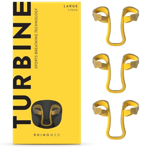 Rhinomed Turbine Nasal Dilator for Athletic Breathing - Trial 3pk - Improves Airflow During Exercise - Nasal Dilators for Exercise - Internal Nasal D